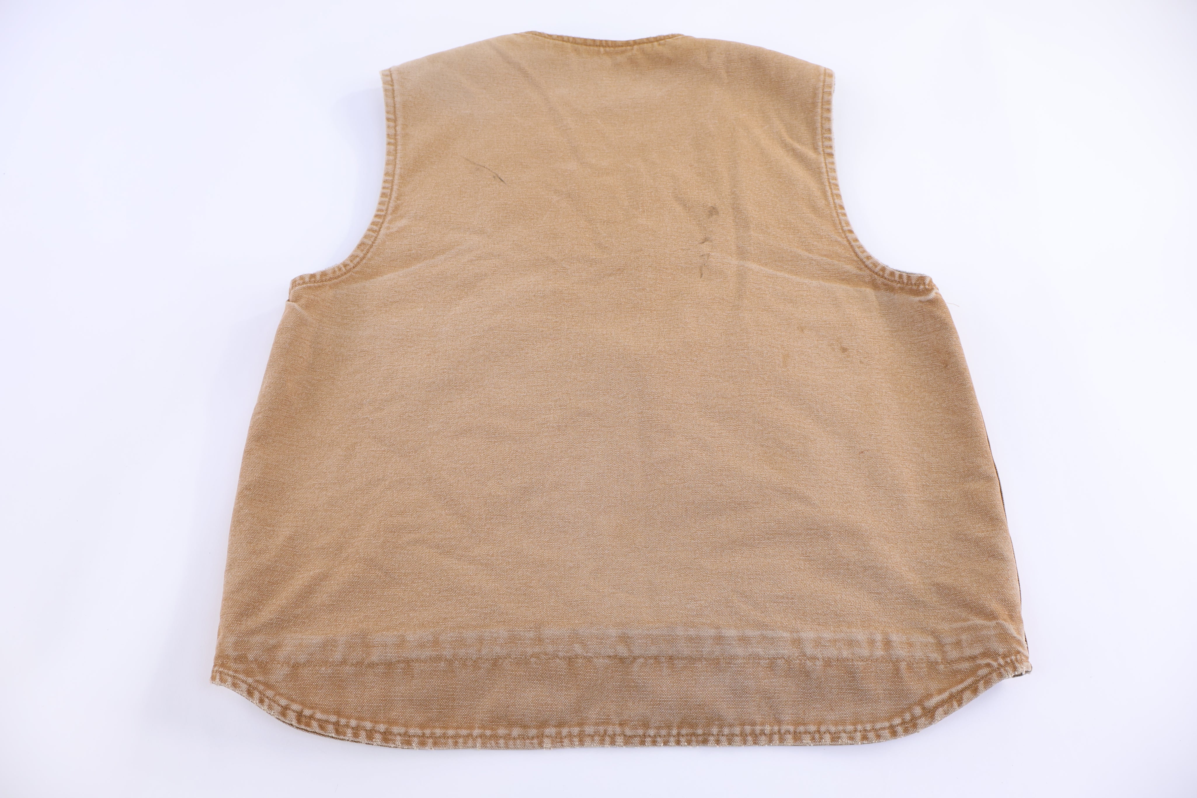 Carhartt Logo Patch Tan Full Zip Vest