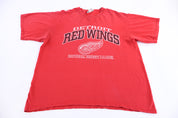 90's Detroit Red Wings Hockey T-shirt