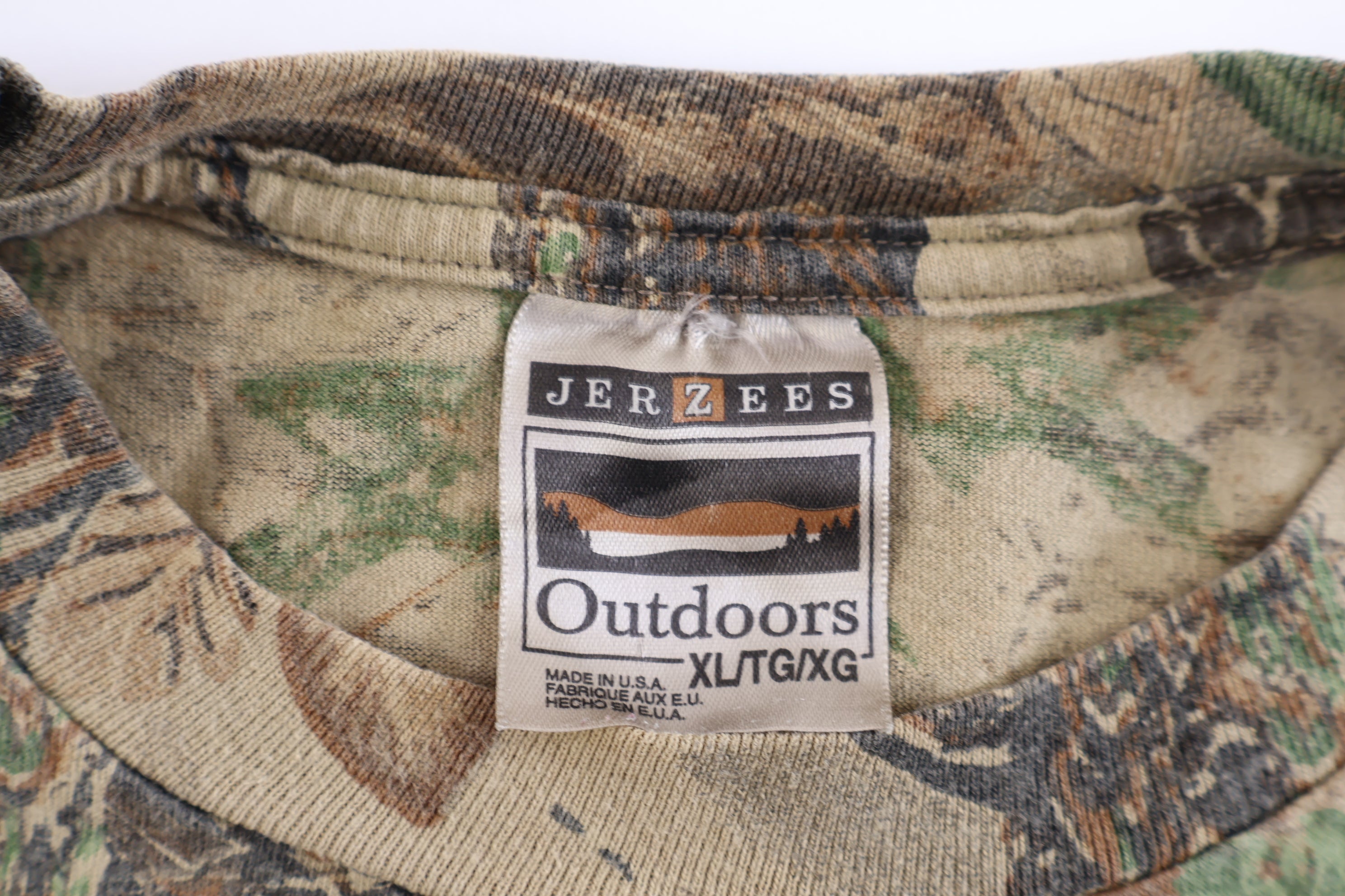 Vintage Jerzees Outdoors Camo LS T-shirt