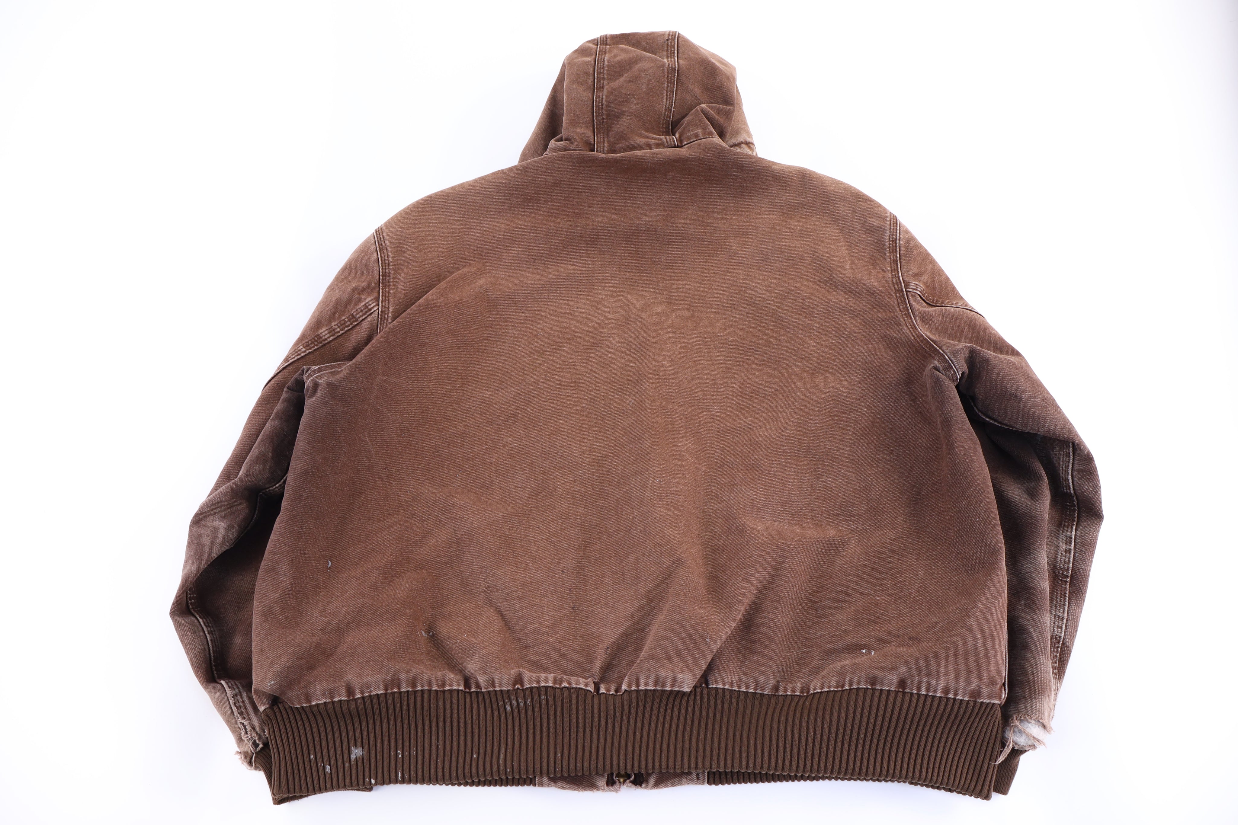 Carhartt Logo Patch Brown Full Zip Jacket