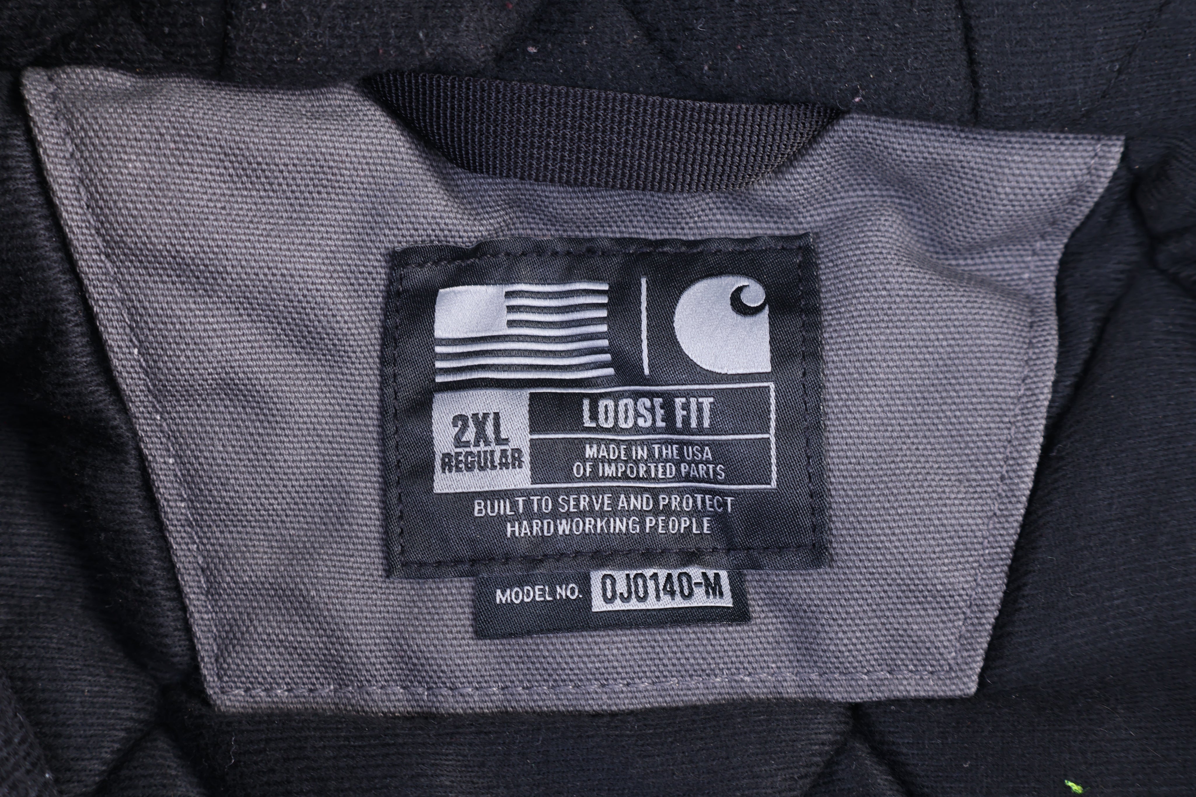 Carhartt Logo Patch Grey Full Zip Jacket
