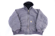 Carhartt Logo Patch Grey Full Zip Jacket