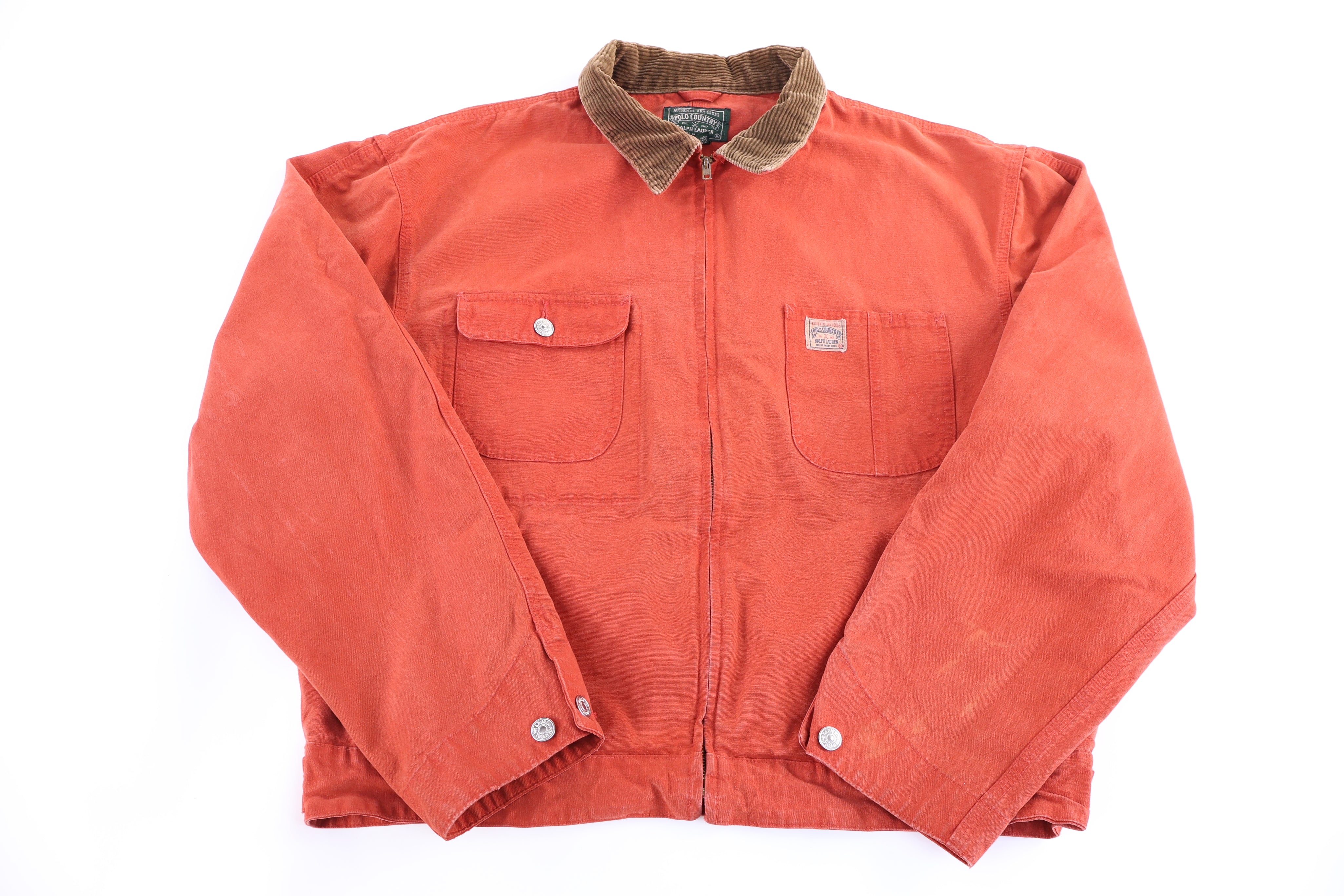 Polo Country Ralph Lauren Burnt Orange Full Zip Jacket