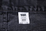 90's Levi's 550 Black Denim Jeans