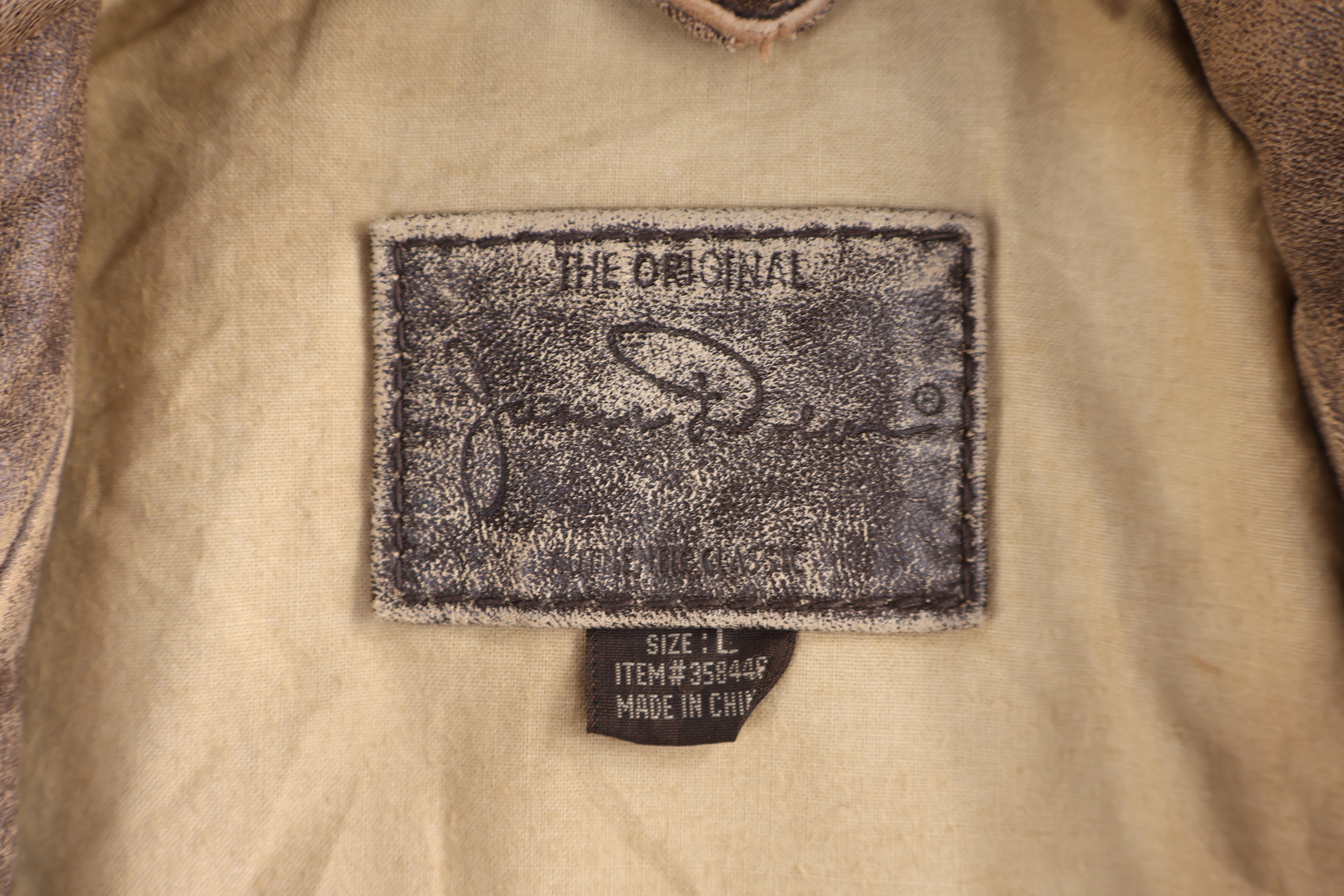 Vintage James Dean Leather Full Zip Jacket