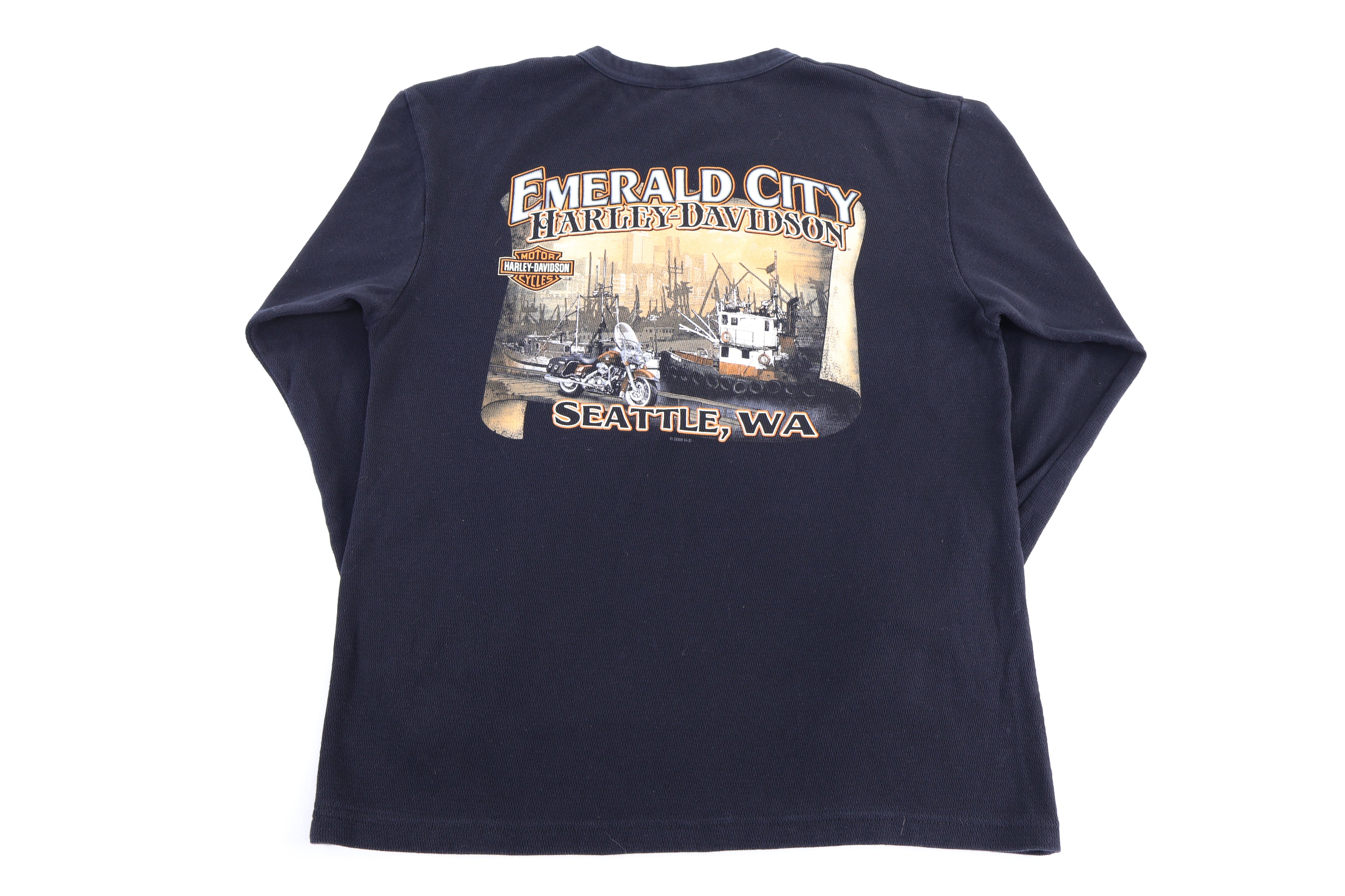 Harley Davidson Motorcycles Washington Thermal LS T-shirt