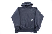 Carhartt Logo Patch Black Pullover Hoodie