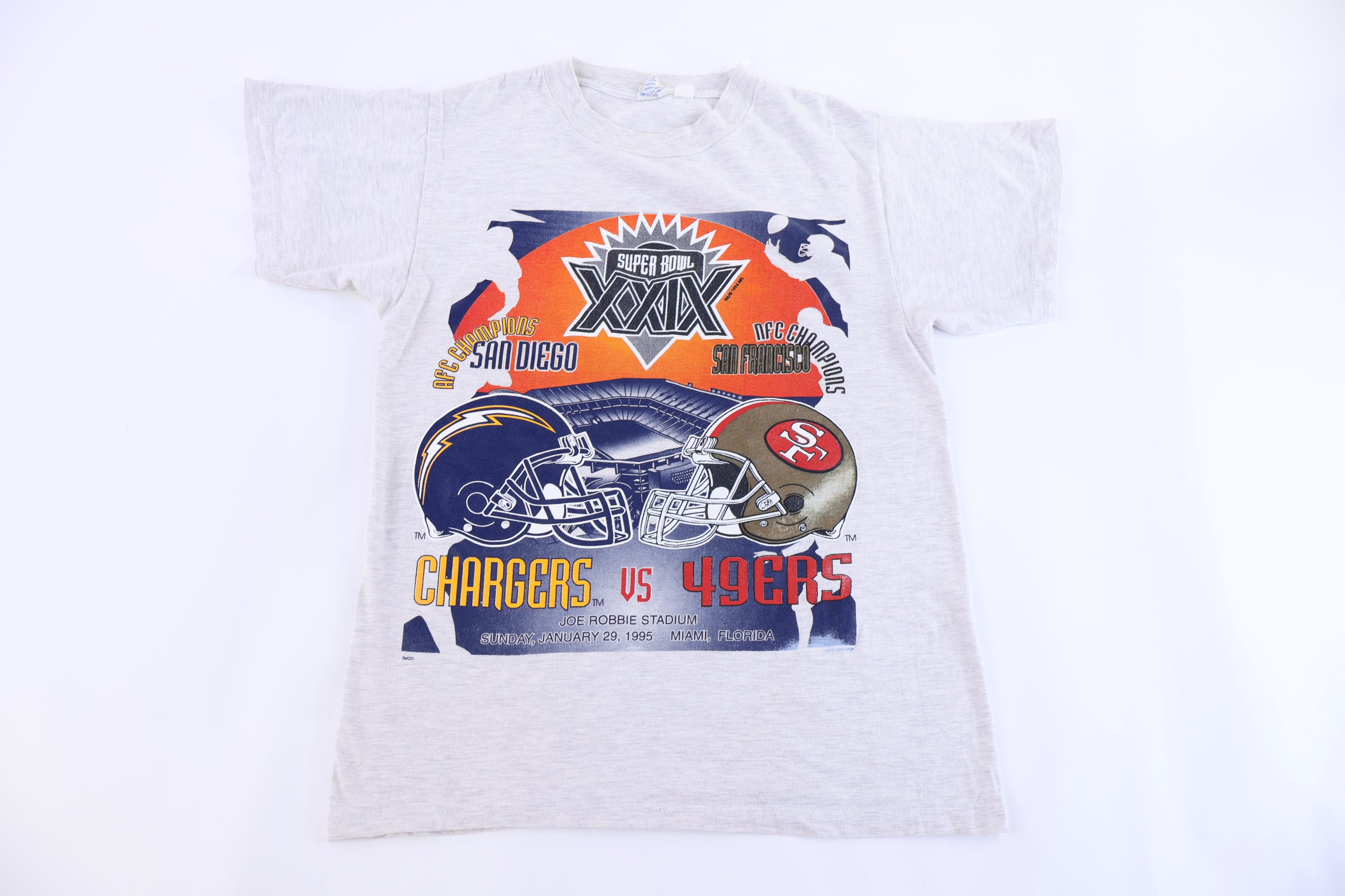 1995 Super Bowl XXIX Chargers Vs 49ers T-shirt