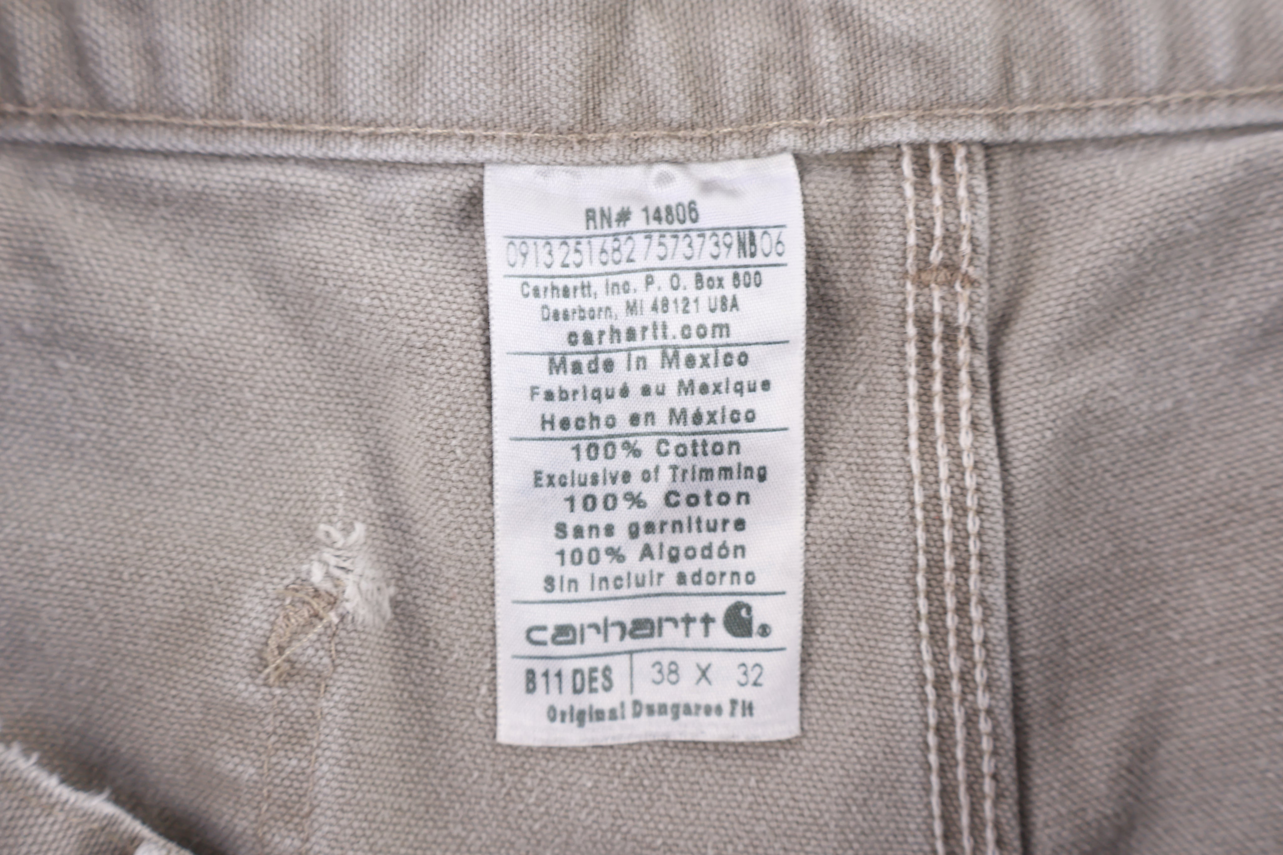 Carhartt Logo Patch Tan Pants