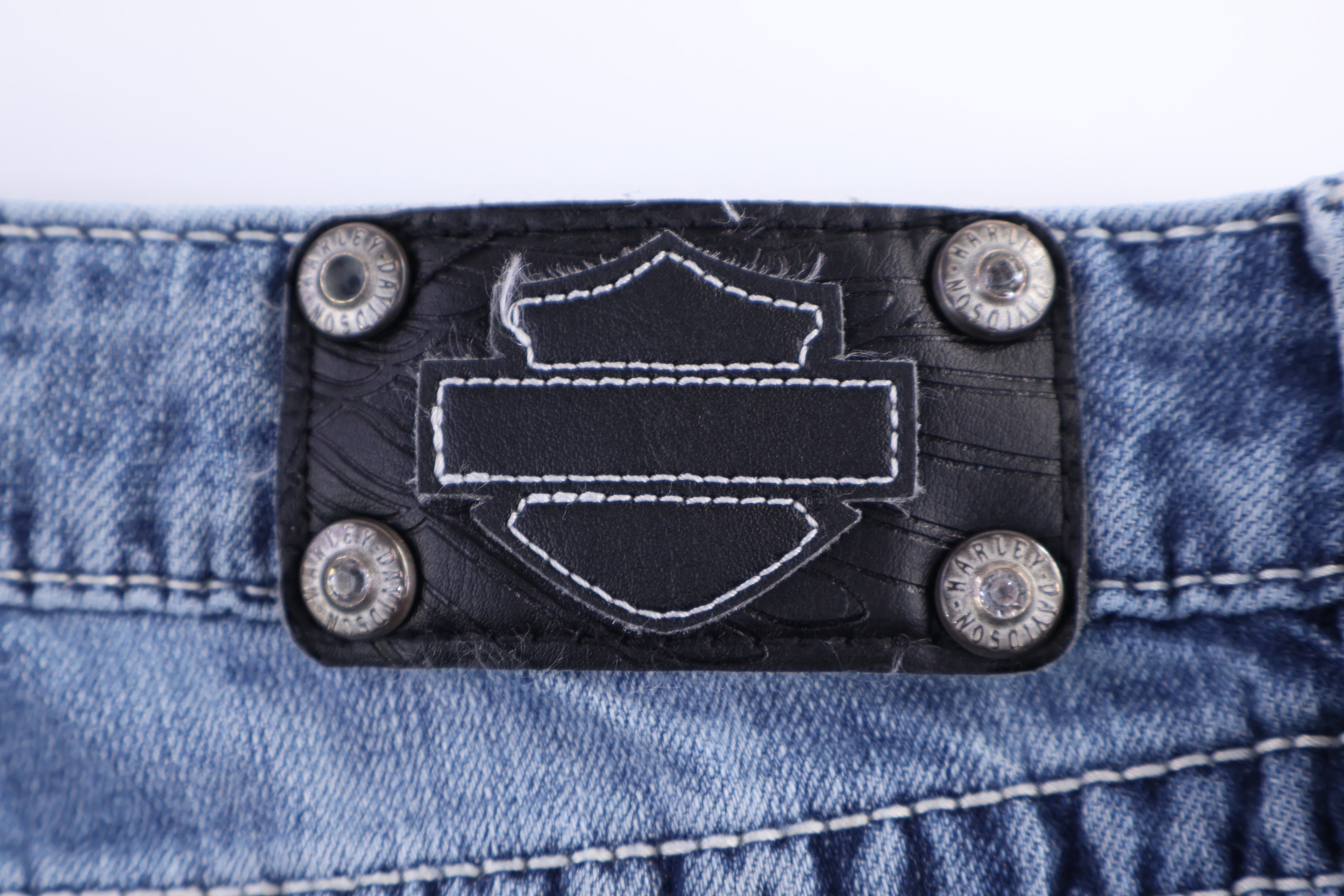Women's Harley Davidson Motorcycles Medium Wash Jeans