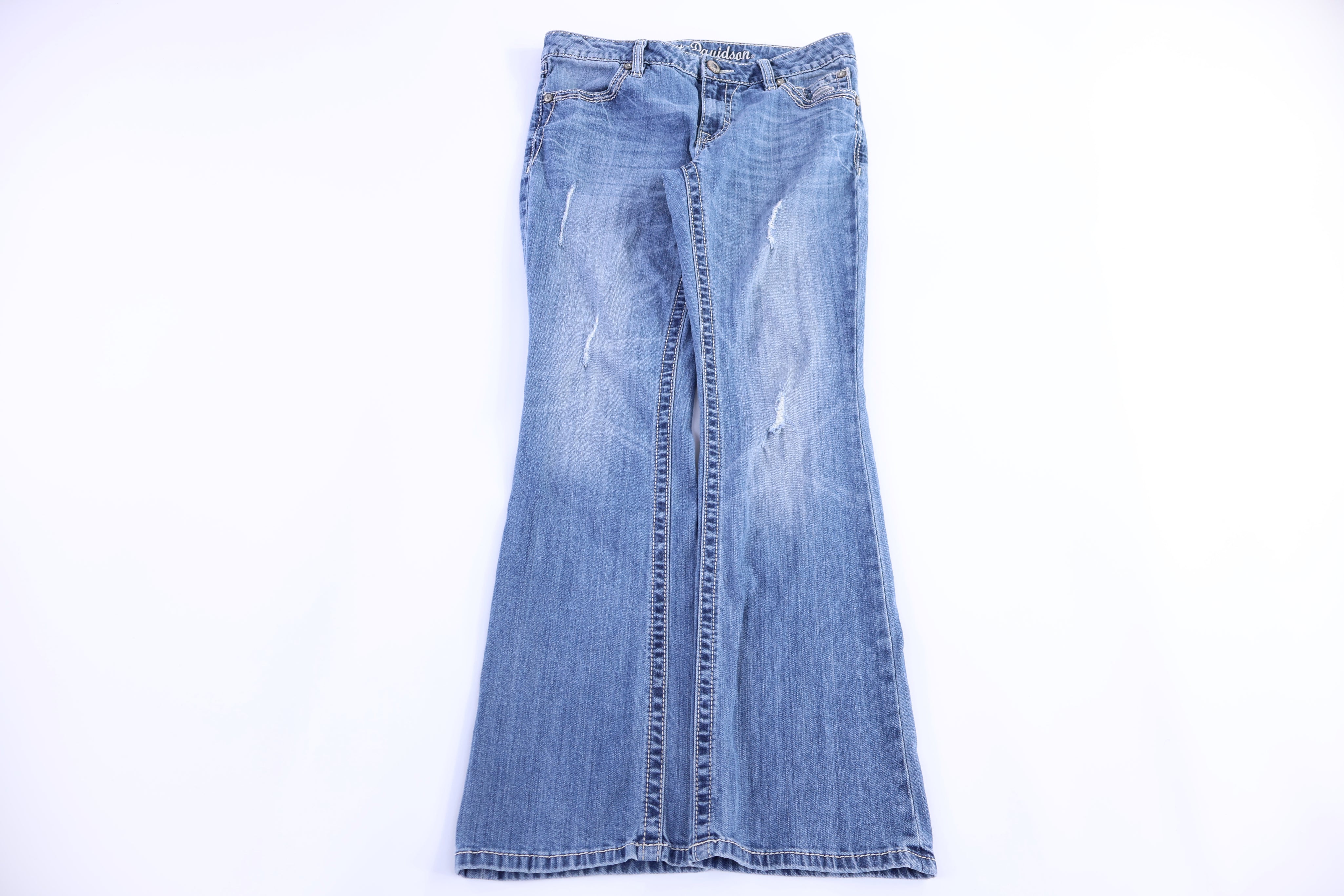 Women's Harley Davidson Motorcycles Medium Wash Jeans