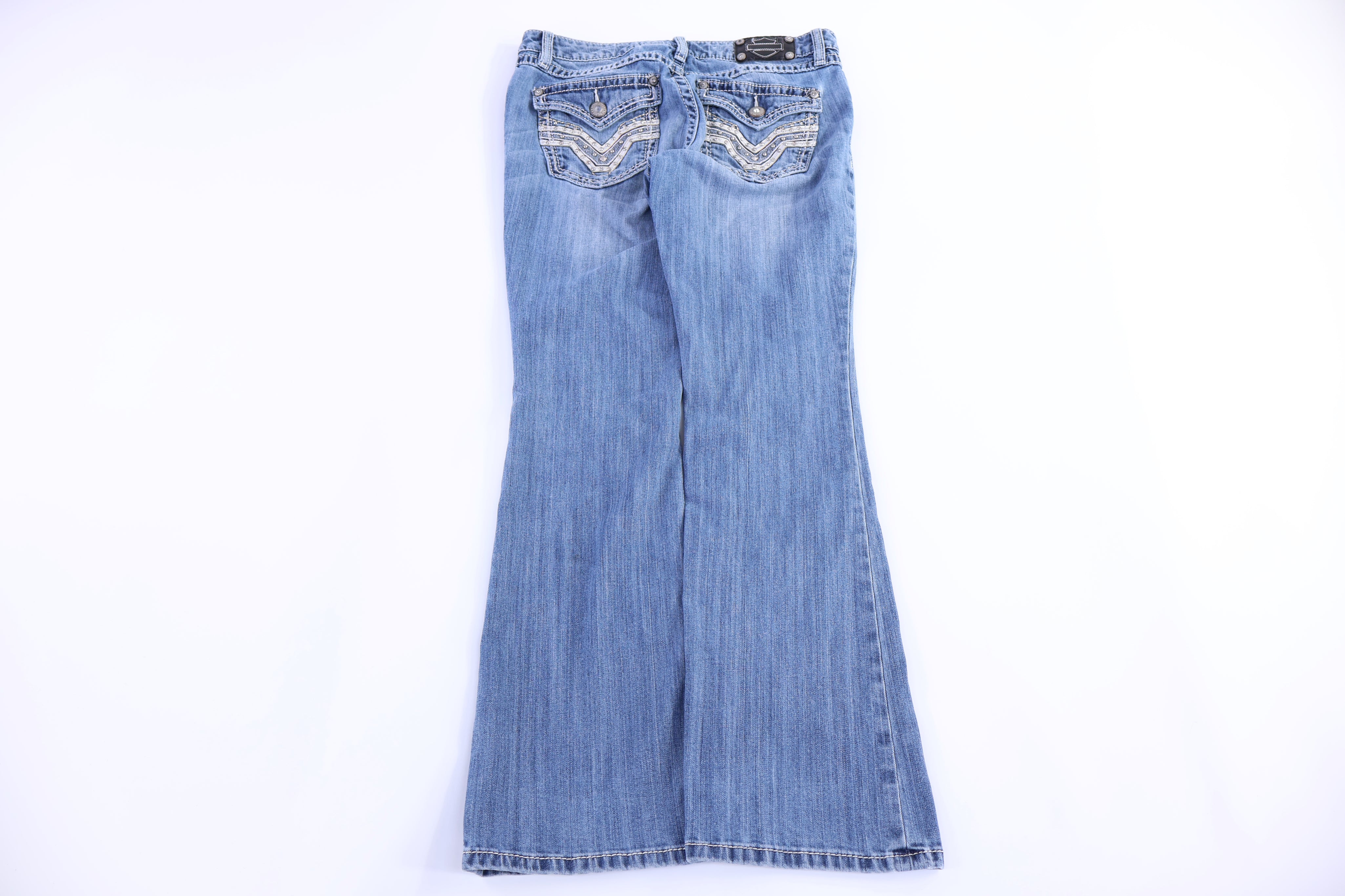Women's Harley Davidson Motorcycles Medium Wash Jeans