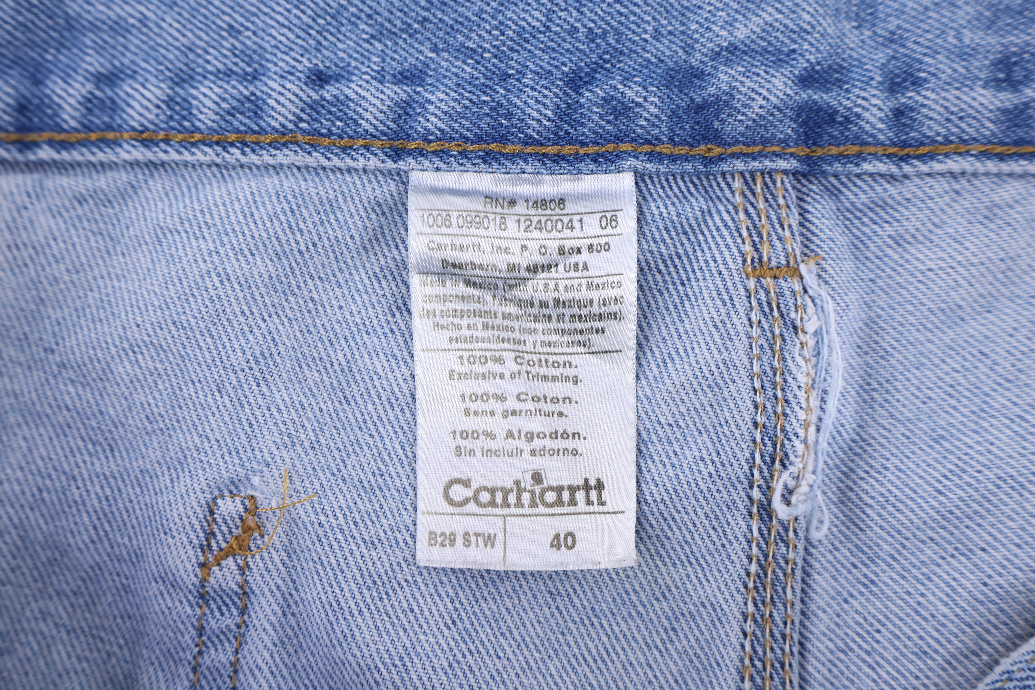 Carhartt Logo Patch Denim Shorts