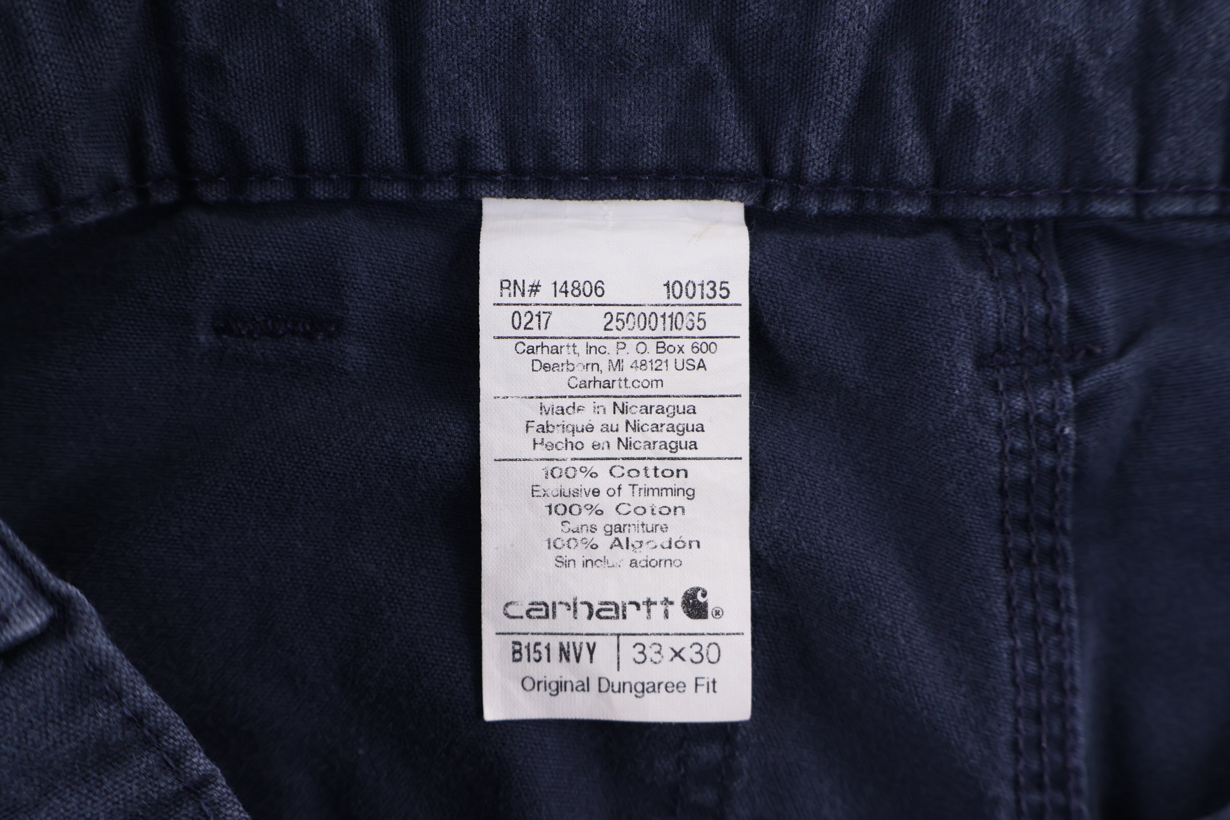 Carhartt Logo Patch Blue Pants