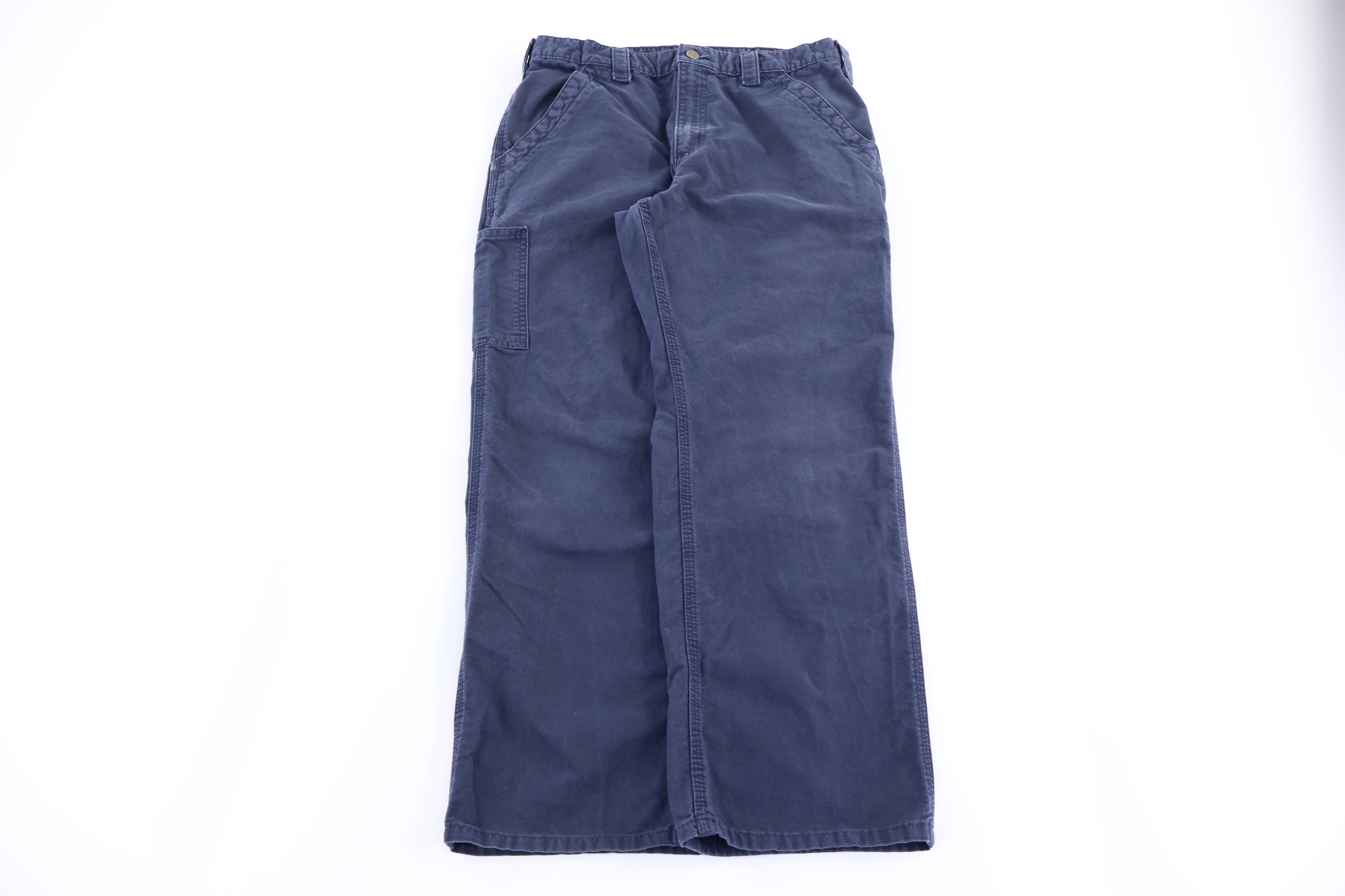 Carhartt Logo Patch Blue Pants