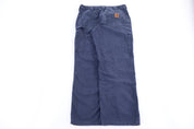 Carhartt Logo Patch Blue Pants
