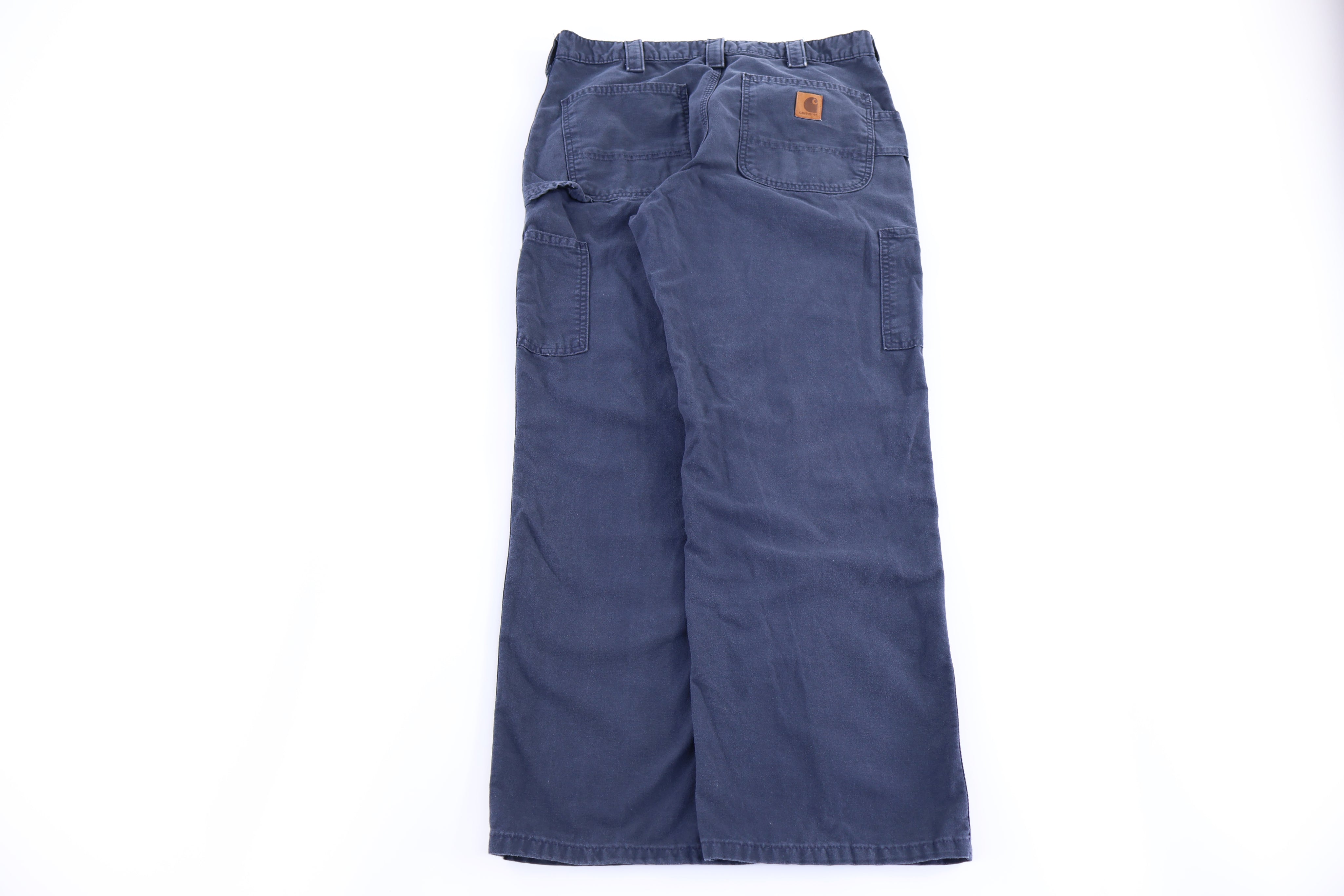 Carhartt Logo Patch Blue Pants