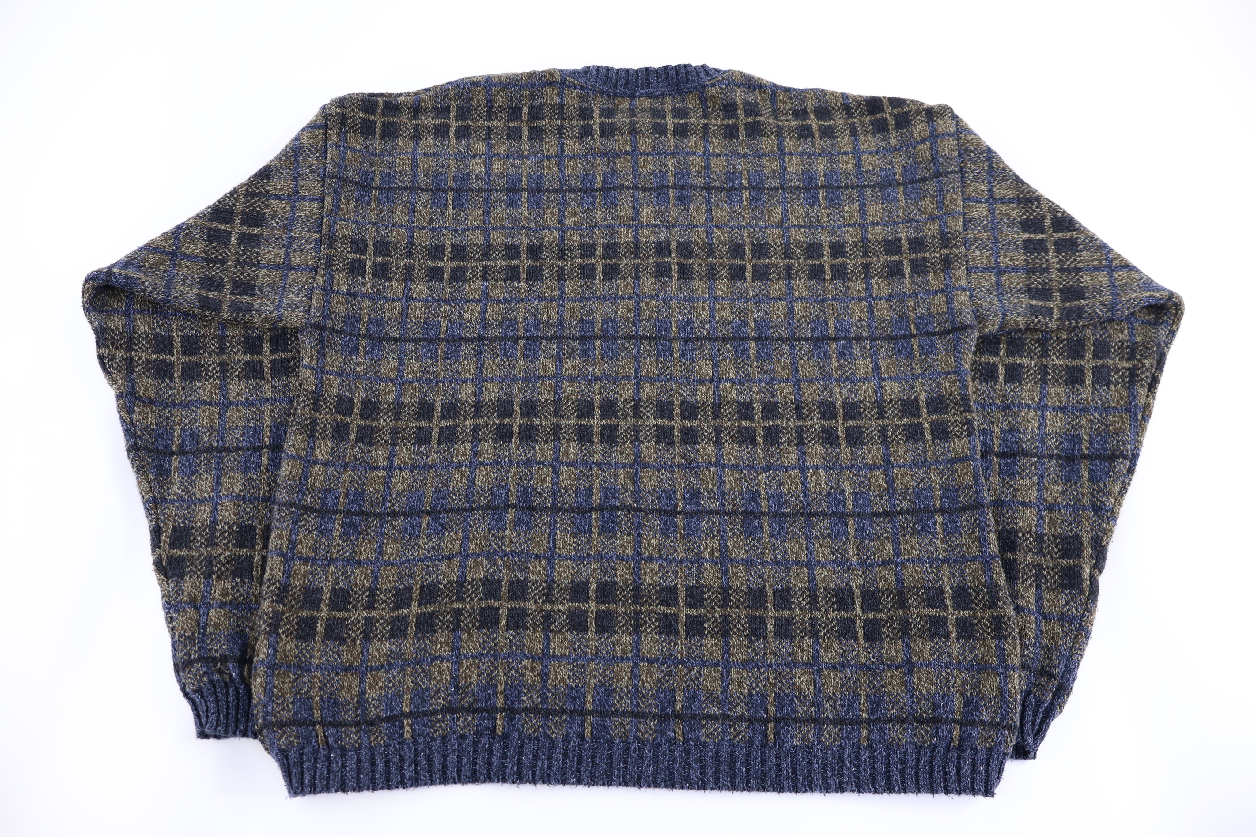 Vintage St. Johns Bay Multipatterned Knit Sweater