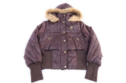 Women's Southpole Brown Puffer Jacket