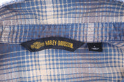 Harley Davidson Motorcycles Multicolor Plaid LS Button Down