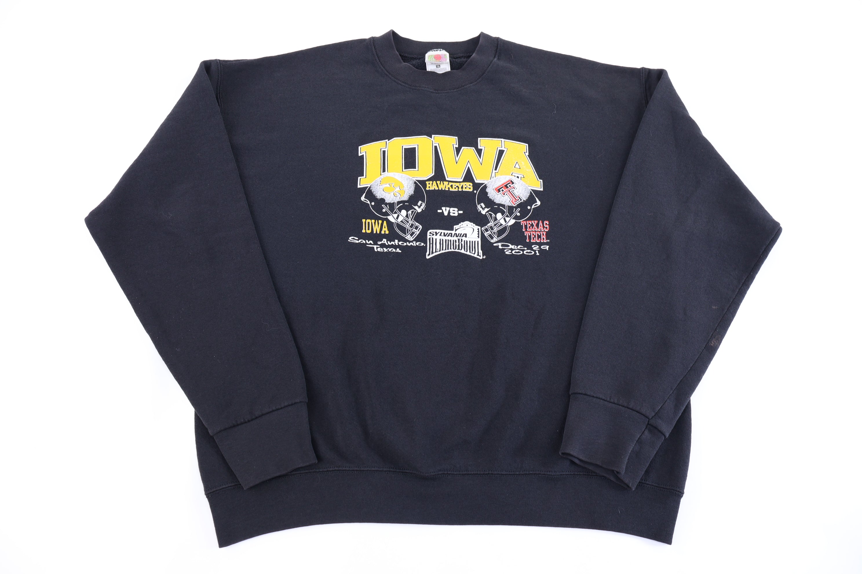 2001 Iowa Hawkeyes Vs Texas Tech Sweatshirt