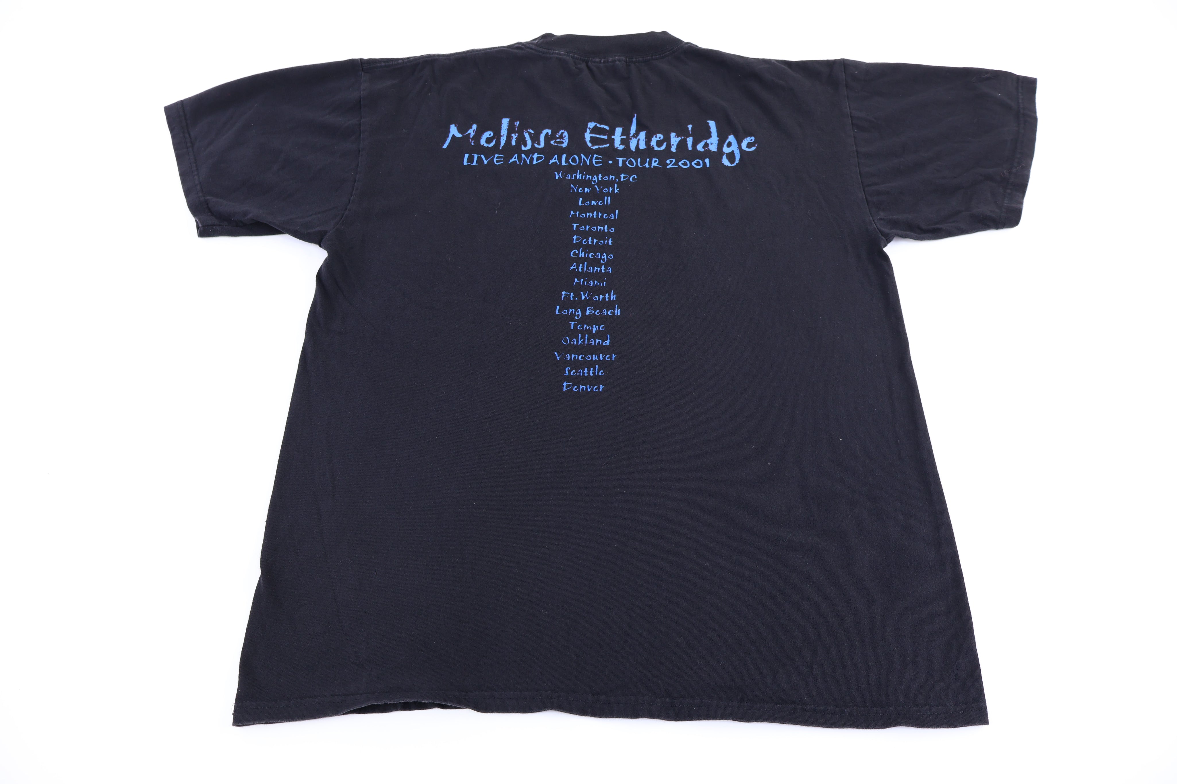 2001 Melissa Etheridge Live And Alone Tour T-shirt