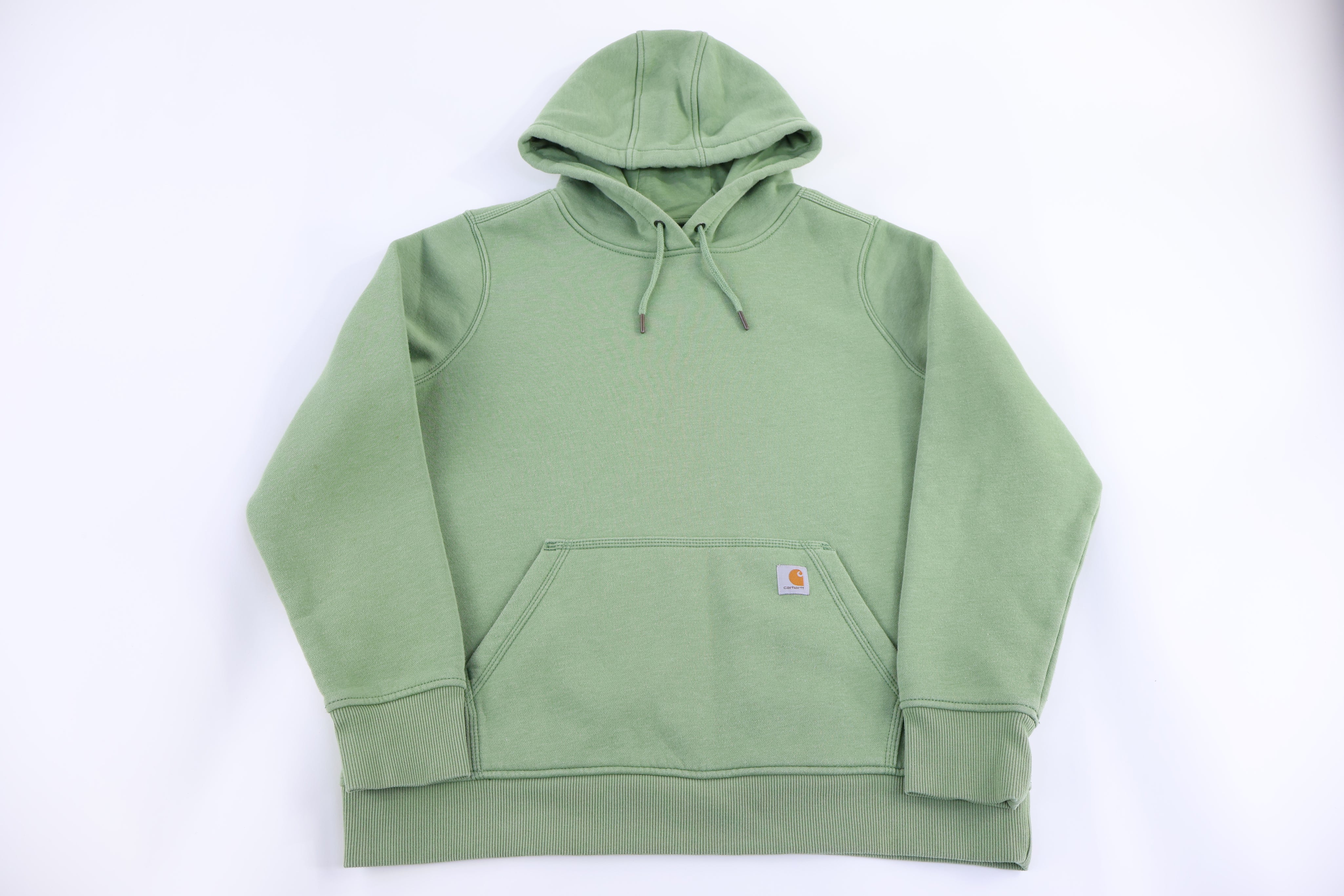 Women's Carhartt Logo Green Pullover Hoodie