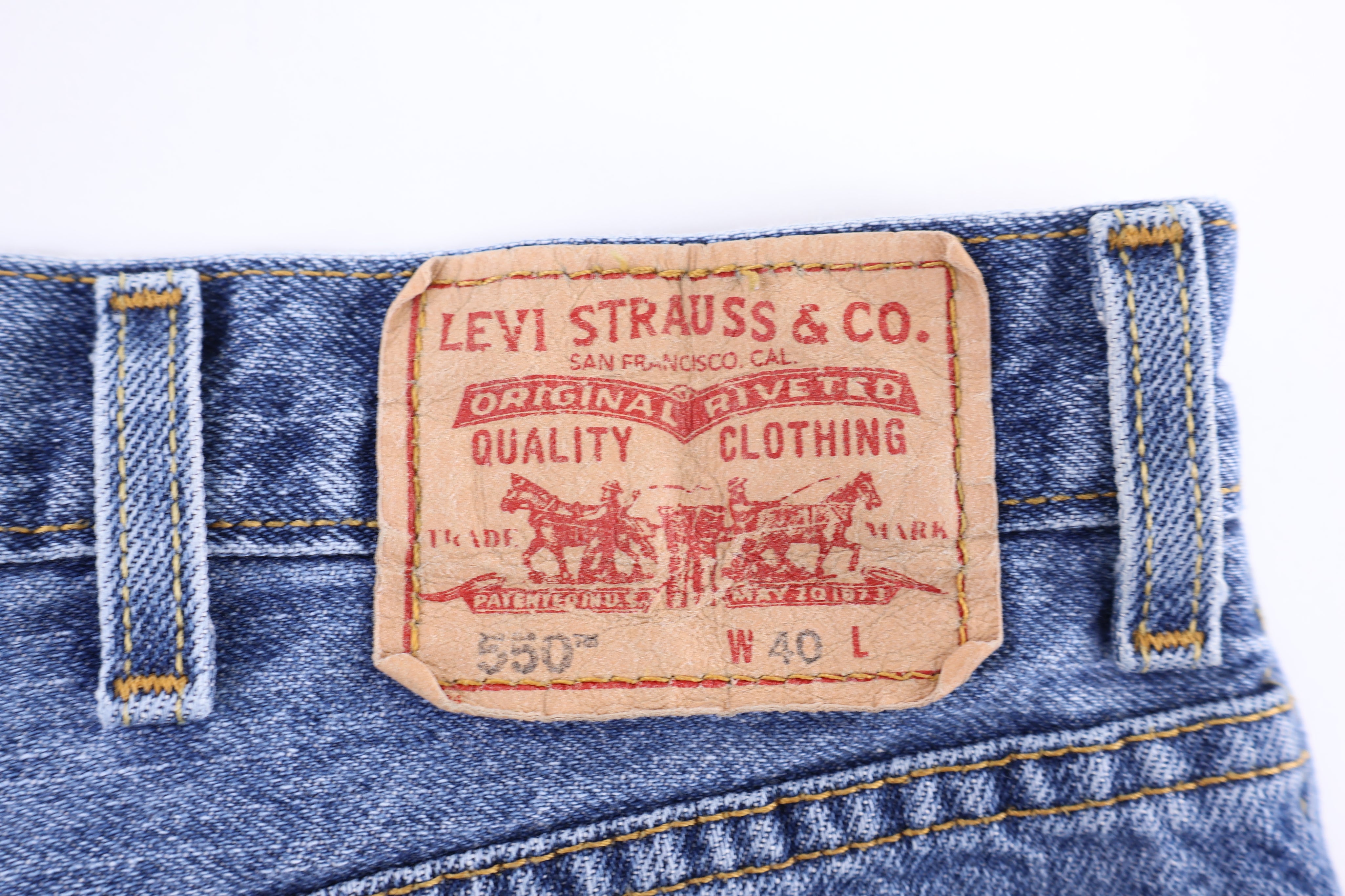 Levi's 550 Medium Wash Denim Shorts