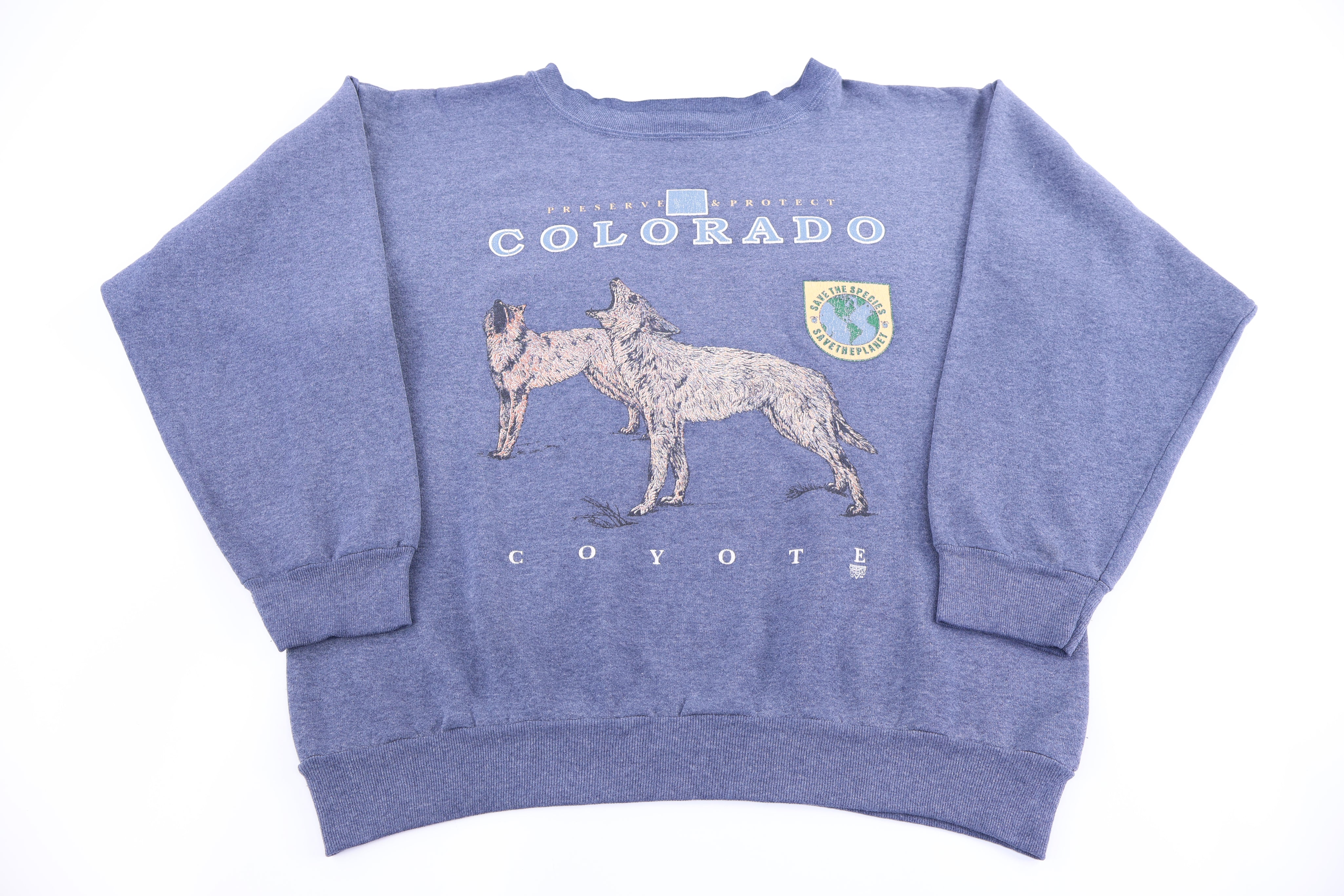 90's Colorado Coyote Nature Sweatshirt