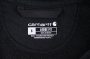 Carhartt Logo Patch Black Full Zip Hoodie