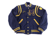 1984 Holloway Navy & Yellow Wool Varsity Jacket