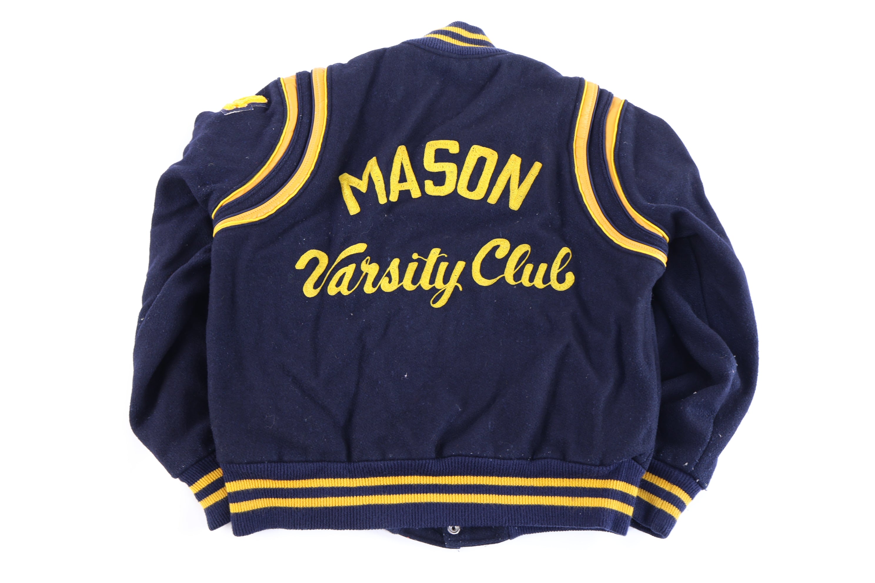 1984 Holloway Navy & Yellow Wool Varsity Jacket