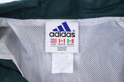 90's Adidas Embroidered Logo Green Full Zip Jacket