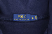 Polo Ralph Lauren Embroidered Logo Blue Quarter Zip Sweater