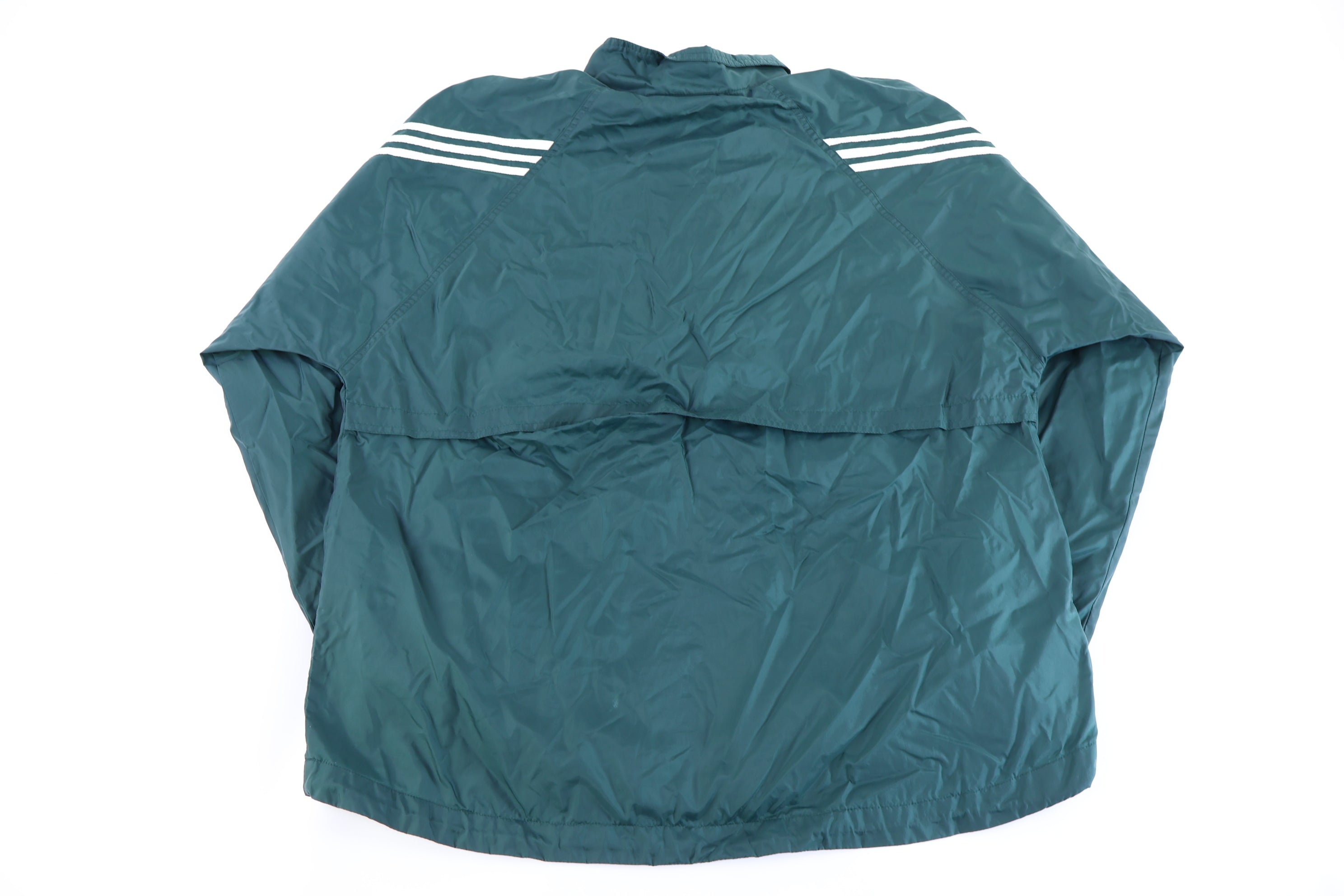 90's Adidas Embroidered Logo Green Full Zip Jacket
