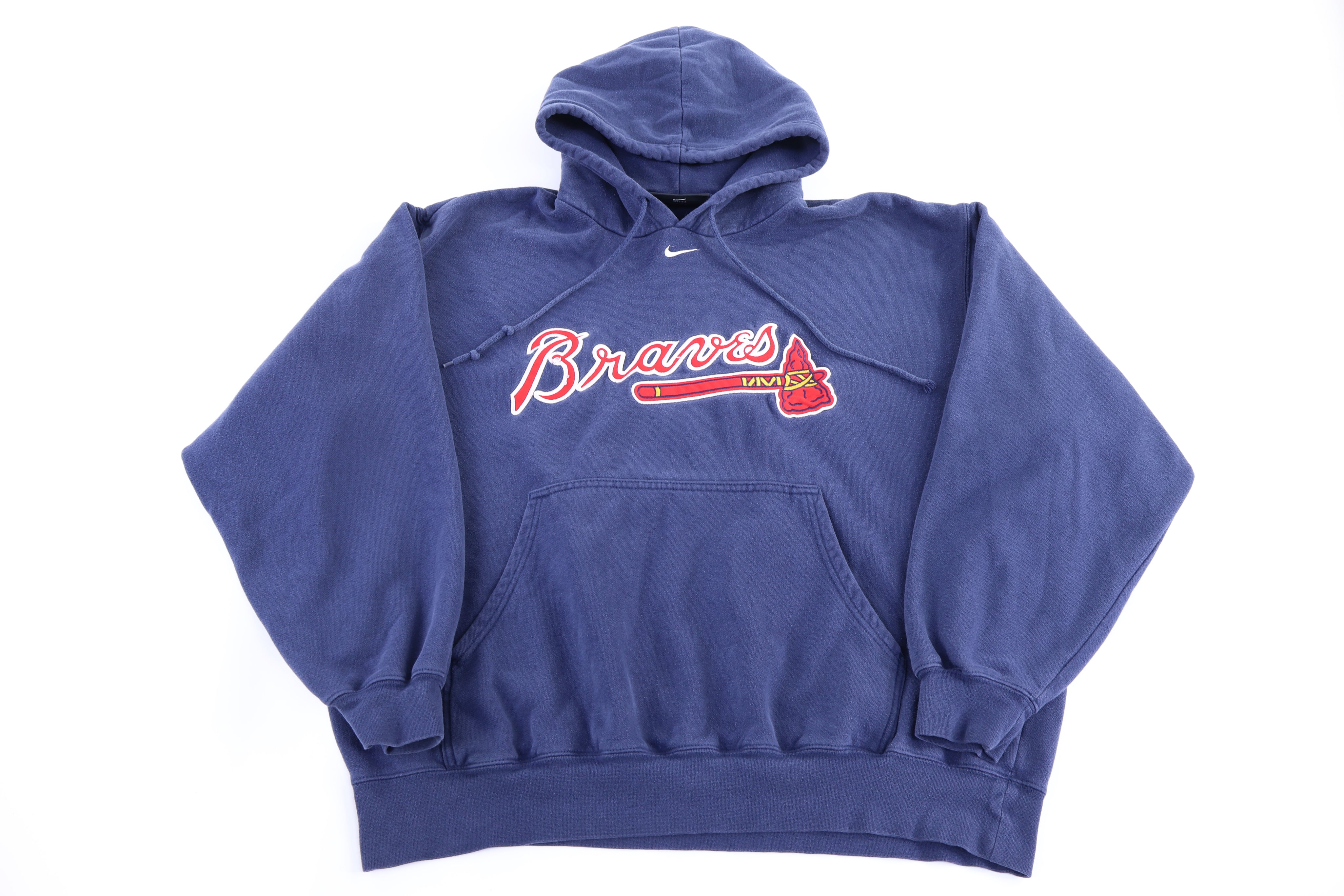 Vintage Atlanta Braves Baseball Pullover Hoodie