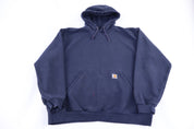 Carhartt Logo Patch Blue Full Zip Jacket