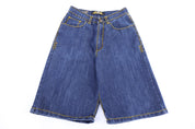 Y2K Brooklyn Xpress Dark Wash Denim Shorts