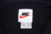 90's Nike Embroidered Logo Black Full Zip Hoodie
