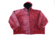 Carhartt Logo Patch Red Full Zip Jacket