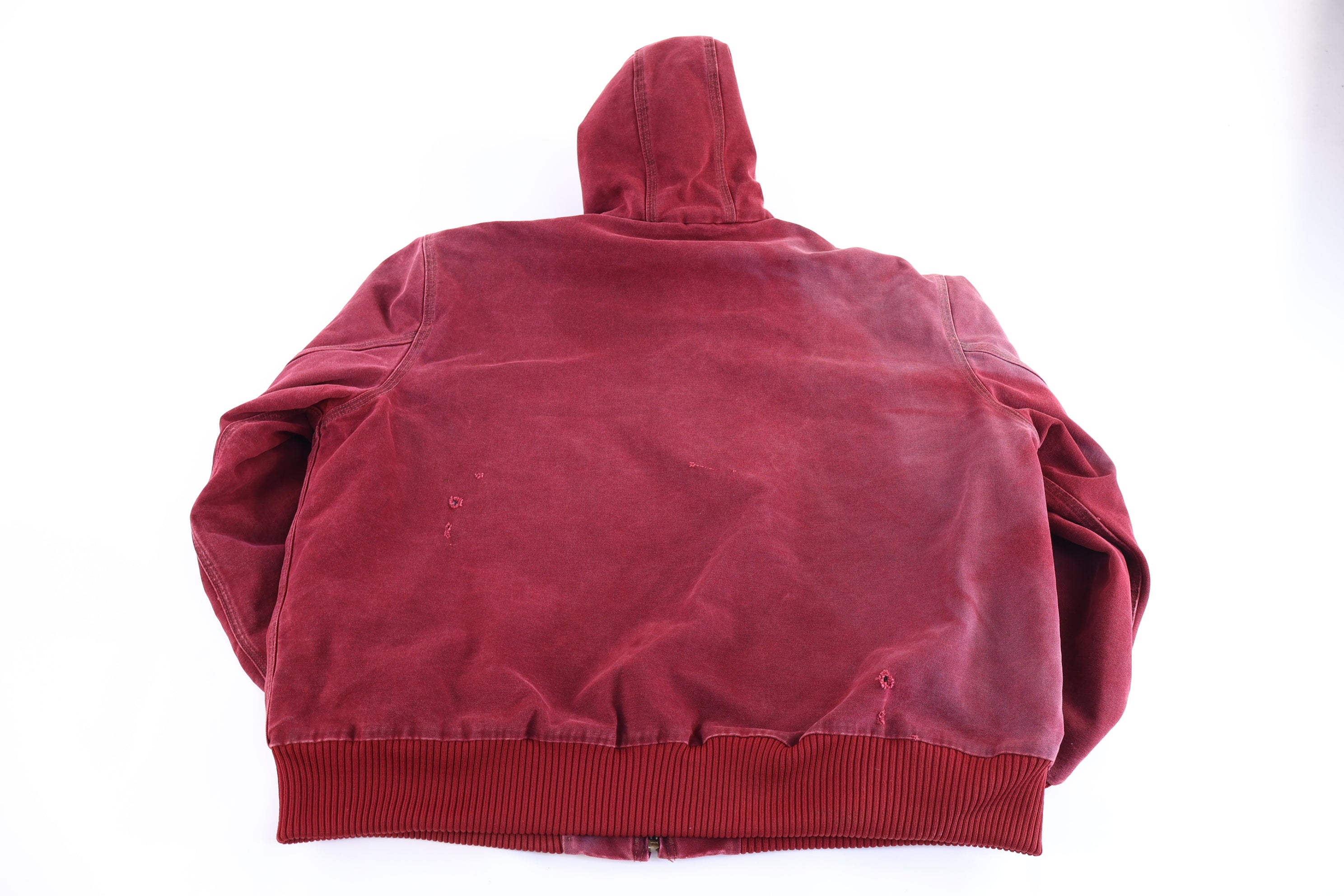 Carhartt Logo Patch Red Full Zip Jacket