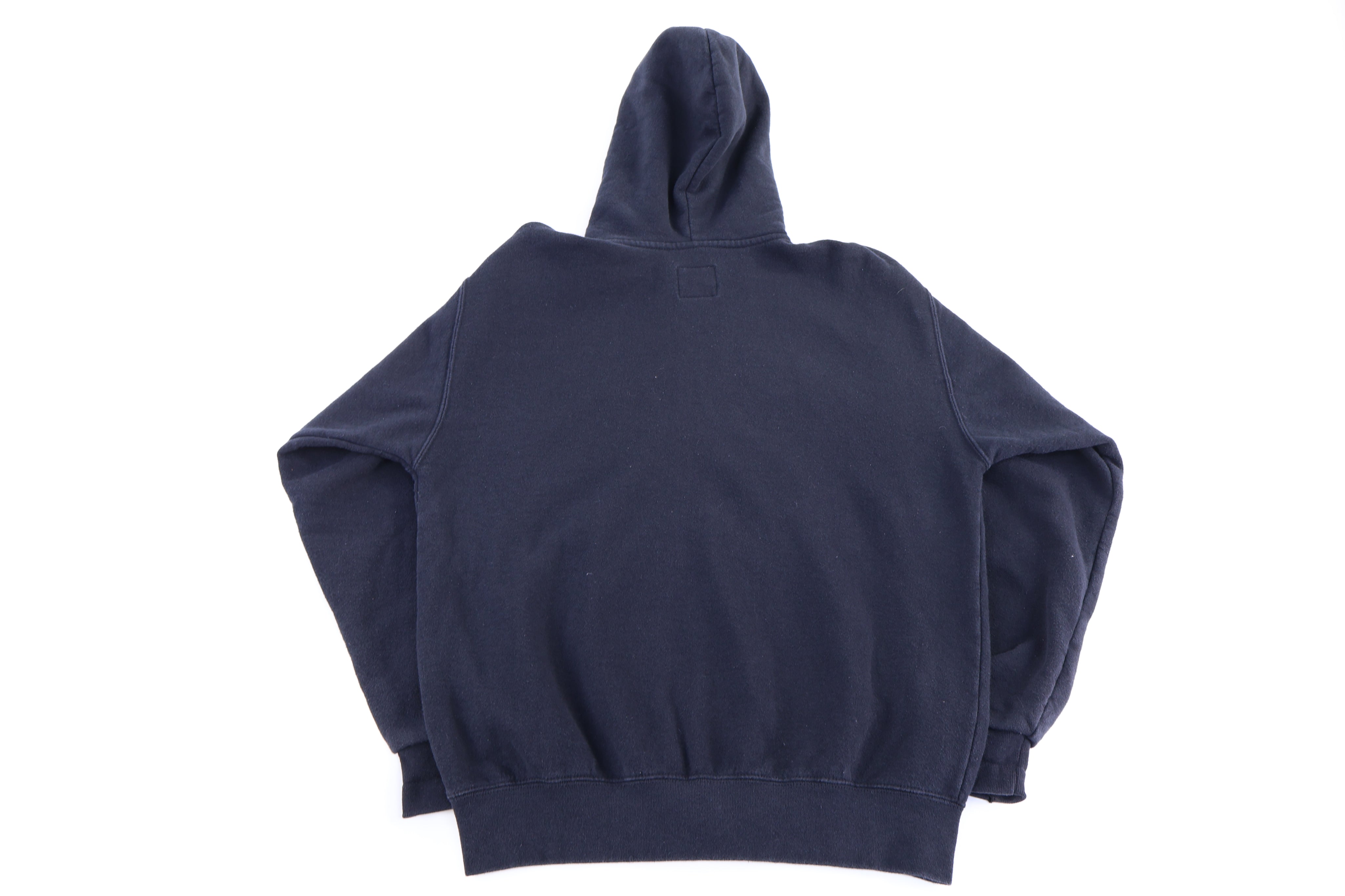 90's Nike Embroidered Logo Black Full Zip Hoodie