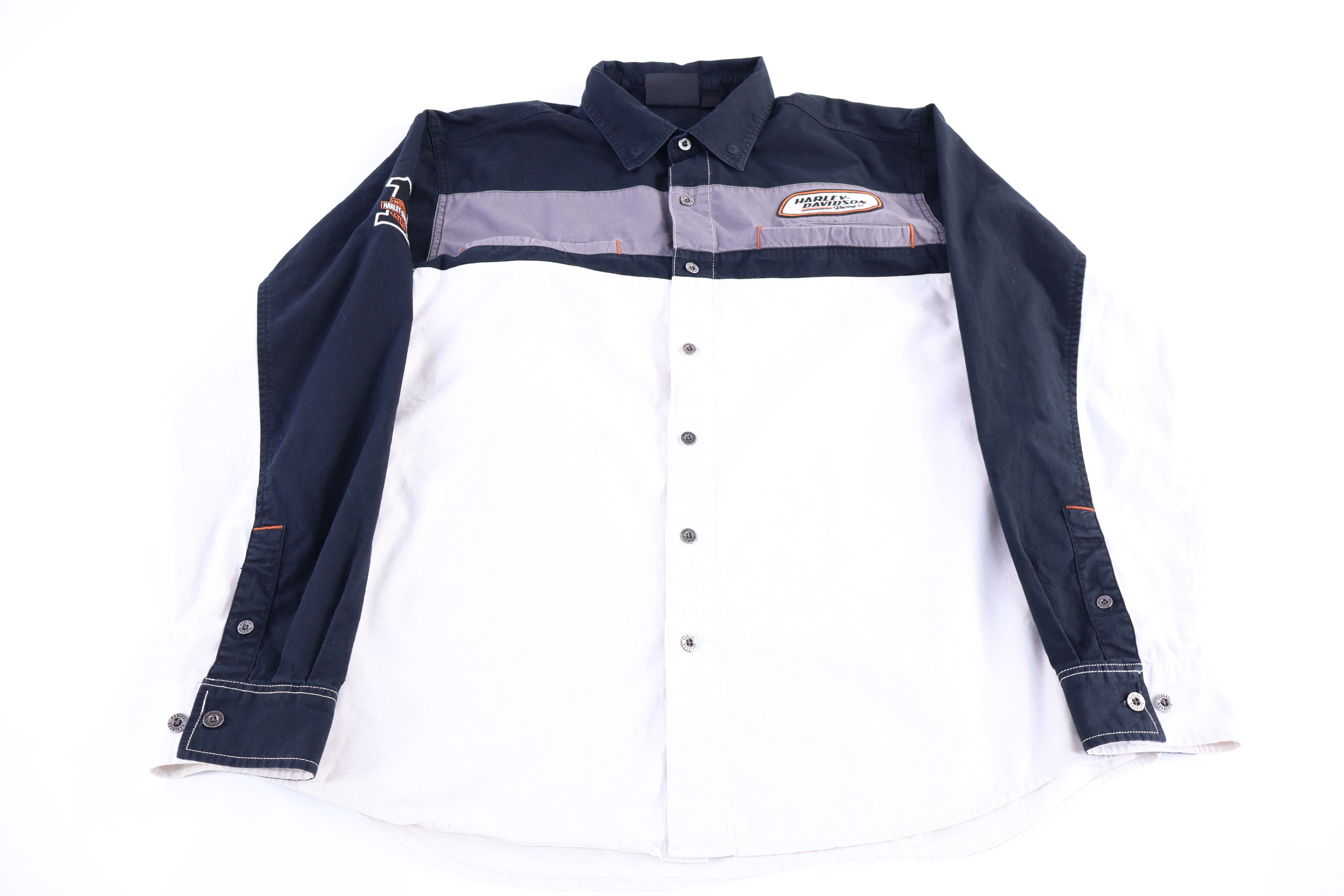 Harley Davidson Motorcycles LS Button Down