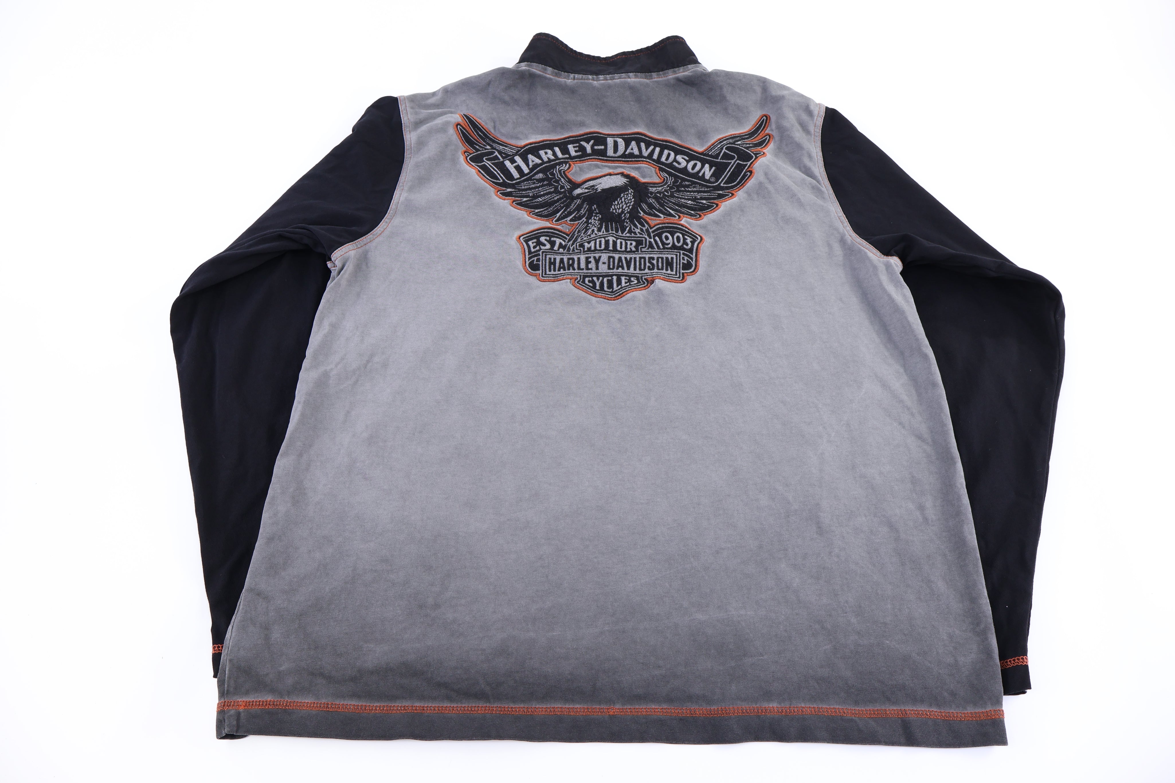 Harley Davidson Motorcycles Quarter Zip Pullover