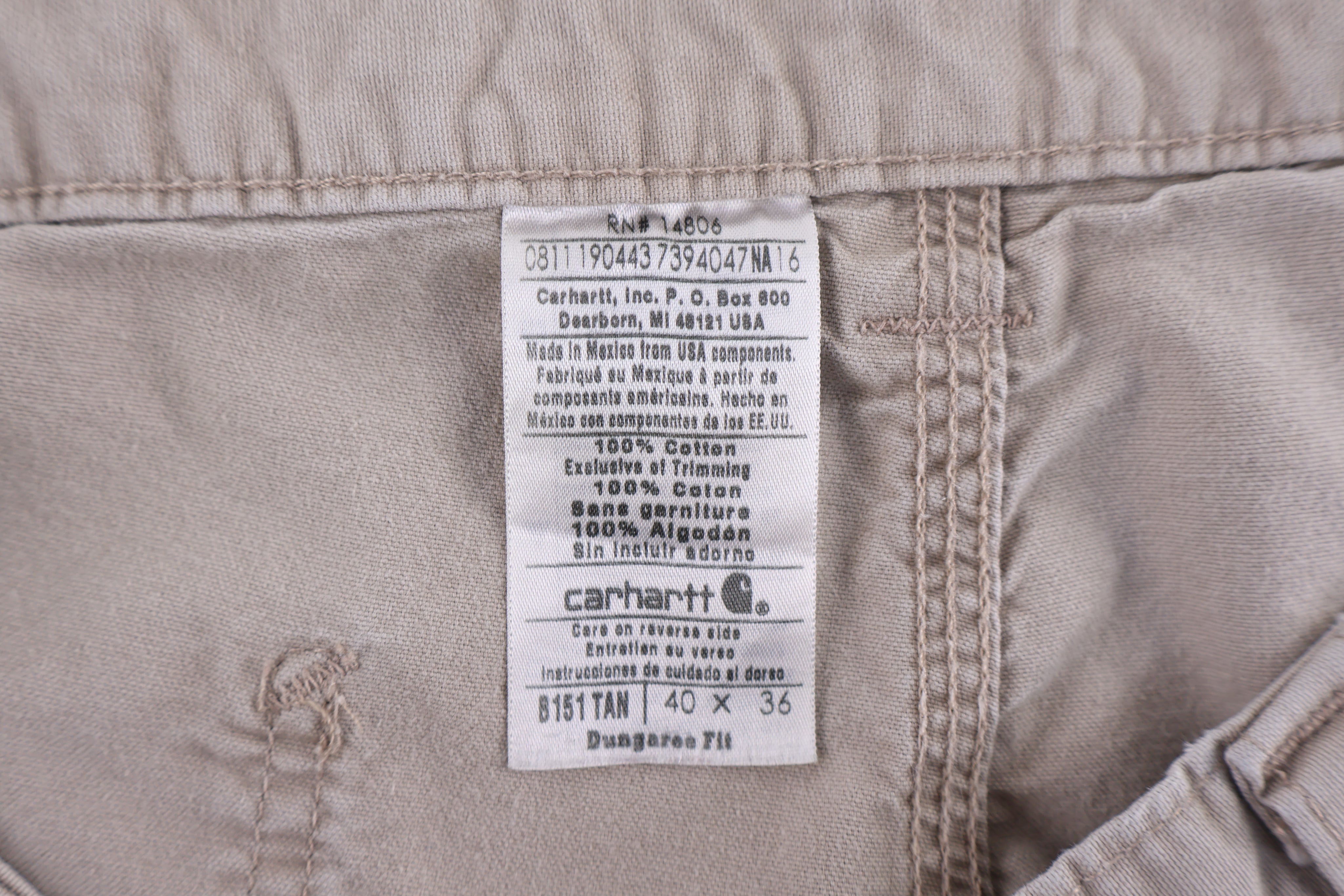 Carhartt Logo Patch Tan Pants