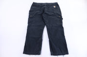 Carhartt Logo Patch Black Relaxed Fit Pants
