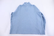 Polo by Ralph Lauren Embroidered Logo Blue Quarter Zip Sweater
