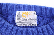 Vintage London Fog Blue Knit Sweater