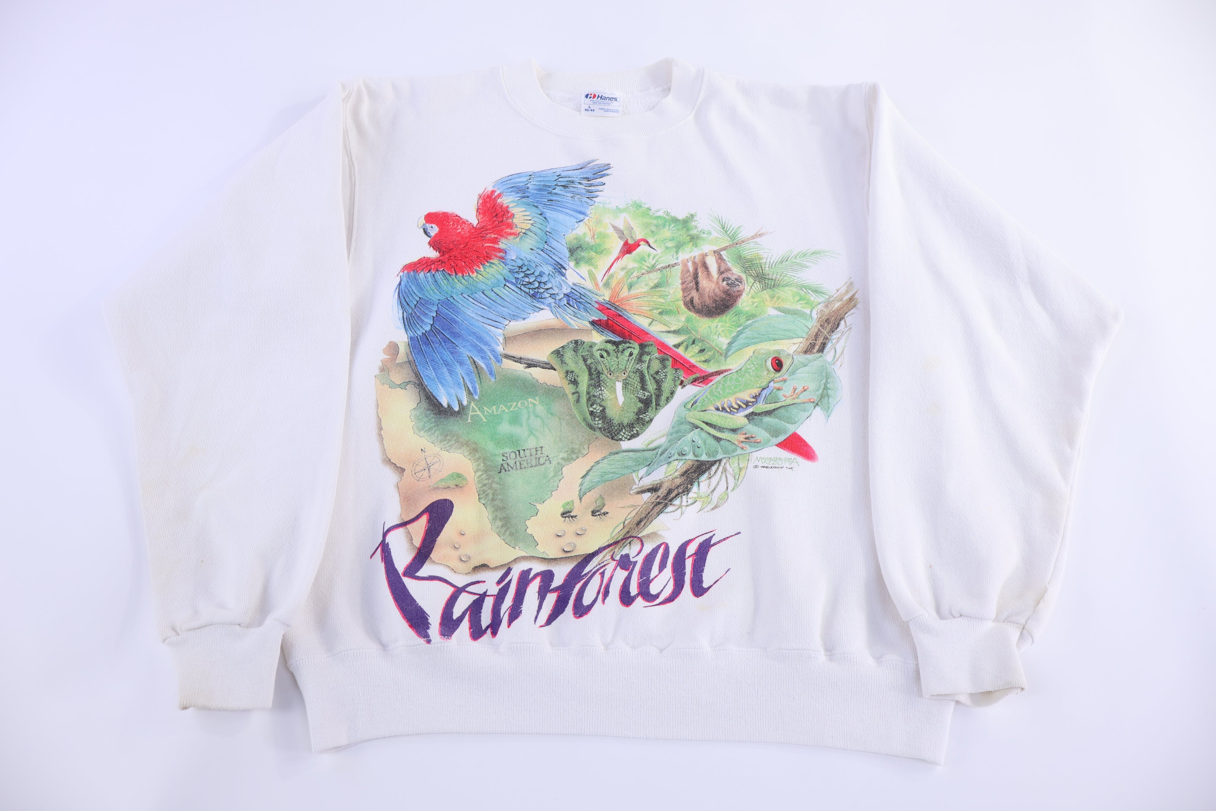 90's Rainforest Nature Graphic Sweatshirt