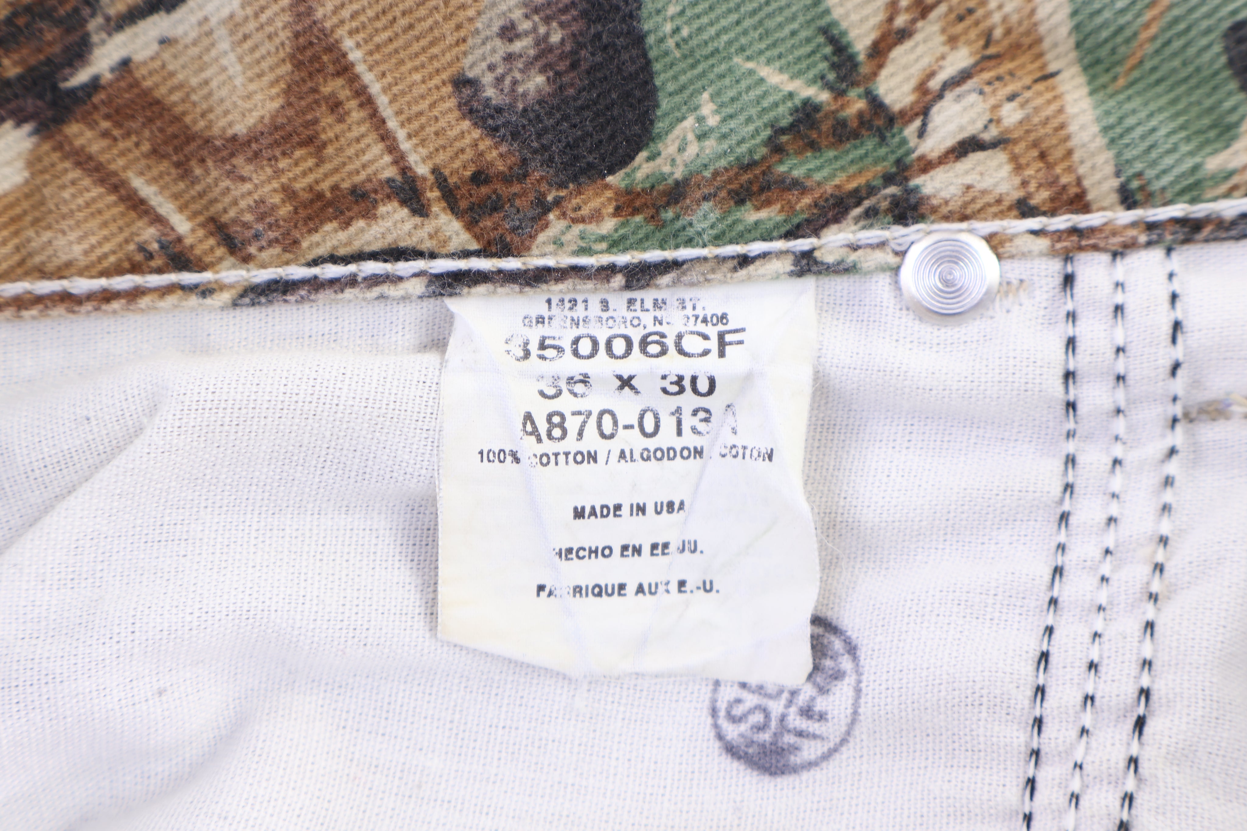 Vintage Wrangler Camo Pants
